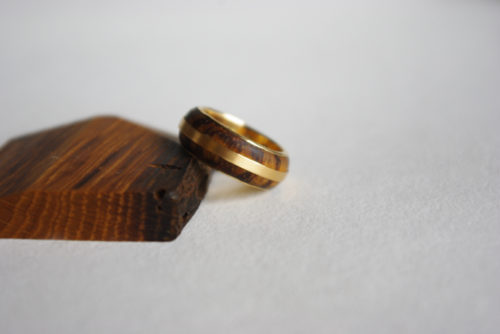 Zebrano Holz Ring