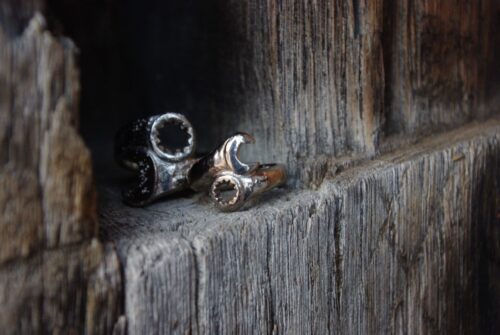 Weißgold Schraubenschlüssel Ringe